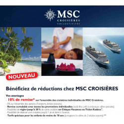 Réduction croisière MSC avec Accès CE